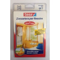 ZANZARIERA PER FINESTRE ADESIVA CON VELCRO RETE BIANCA misura MT.1,50x1,80 